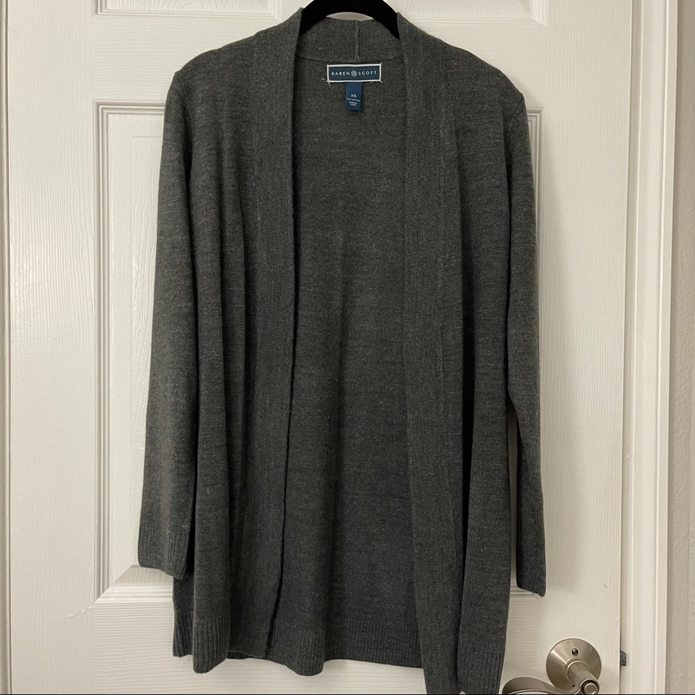 Karen Scott Open Front Cardigan - Macy’s
